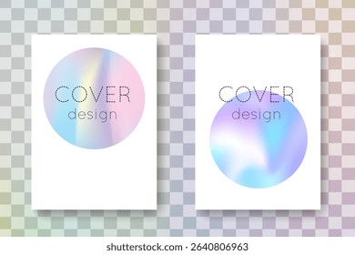 Minimalist Texture. Holograph Fluid. Pink Neon Cover. Digital Concept. Modern Banner. Rainbow Mesh. Colourful Pearl Brochure. Purple Minimalist Texture