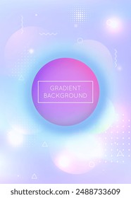 Minimalist Texture. Rainbow Design. Science Flyer. Dynamic Dots. Blue Retro Background. Tech Poster. Soft Futuristic Magazine. Hipster Fluid. Purple Minimalist Texture