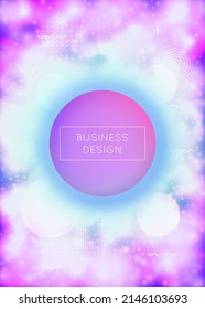 Minimalist Texture. Vibrant Flyer. Shiny Pearlescent Magazine. Rainbow Pattern. Purple Tech Presentation. Trendy Dots. Round Banner. Minimal Background. Blue Minimalist Texture