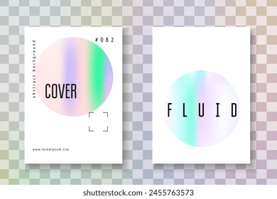 Minimalist Texture. Violet Neon Flyer. Iridescent Fluid. Colorful White Illustration. Vintage Design. Memphis Banner. Color Poster. Blue Minimalist Texture