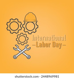 minimalist theme May 1 international labor day vector illustration design