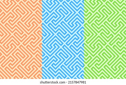 minimalistisches Mosaikmuster mit geometrischer Abstraktion in verschiedenen Farben. abstraktes minimales Muster.