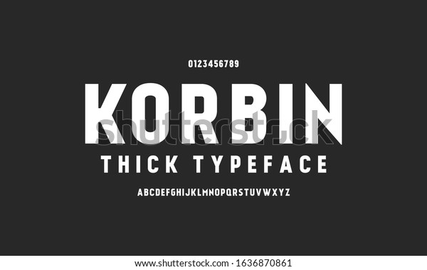 Minimalist Thick Typeface Typography Alphabet Z Stock Vector (Royalty ...