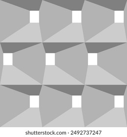Minimalist three-dimensional plane vector illusion for modern interior	