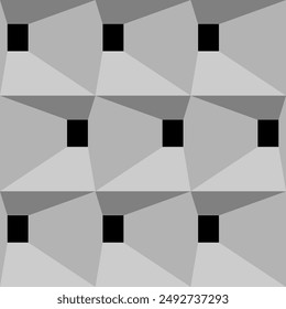 Ilusión de Vector plano tridimensional minimalista para interiores modernos	