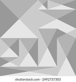 Minimalist three-dimensional plane vector illusion for modern interior	