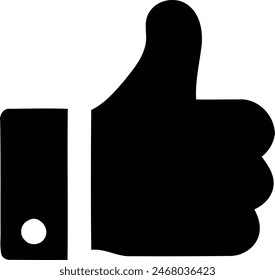 Minimalist Thumbs Up, A Symbol of Approval and Unity.