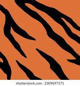 Minimalist tiger pattern texture or background.