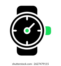 Minimalist timepiece illustration conveying punctuality and time management