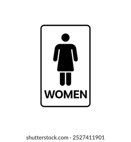 minimalist toilet or restroom icon, simple and clean icon template
