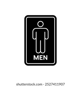 minimalist toilet or restroom icon, simple and clean icon template