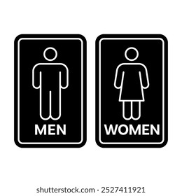 minimalist toilet or restroom icon, simple and clean icon template