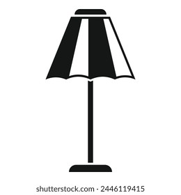 Minimalist torcher icon simple vector. Decor fixture floor. Energy led room