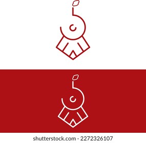 Minimalist train Modern Design Logo 