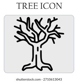 Ilustración vectorial minimalista del icono del árbol, perfecta para la marca ecológica, logotipos de la naturaleza, proyectos ambientales, gráficos de sostenibilidad y diseño digital moderno.