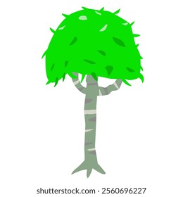 minimalist tree vector illustration with smooth lines and modern aesthetics