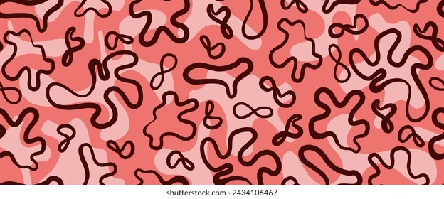 Minimalist trendy abstract pattern for children or trendy design. Modern vector template for design. vector illustration.