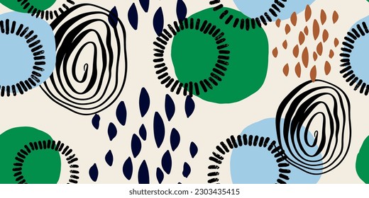 Minimalist trendy abstract pattern modern vector template for design 