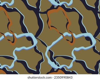 Minimalist trendy abstract pattern. Modern vector template for design.