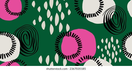 Minimalist trendy abstract pattern modern vector template for design.