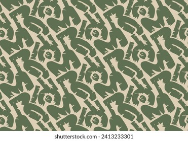 Minimalist trendy abstract pattern. Modern vector template for design. Seamless pattern.