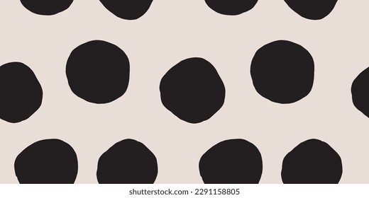 Minimalist trendy abstract polka dot pattern. Modern vector template for design.