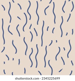 Minimalist trendy abstract seamless pattern Line art green and pink illustrations
