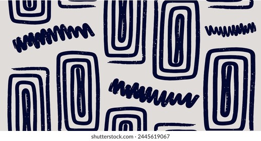 Patrón abstracto minimalista de moda sin fisuras. Ilustraciones de arte lineal. Plantilla de Vector moderna para el diseño.
