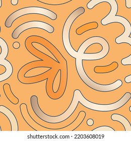 Minimalist trendy abstract shapes pattern. Line art illustration. Modern vector template for design.