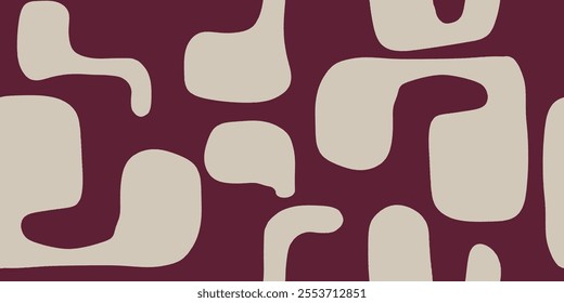 Minimalist trendy artistic art pattern. Modern black and white vector template for design.
