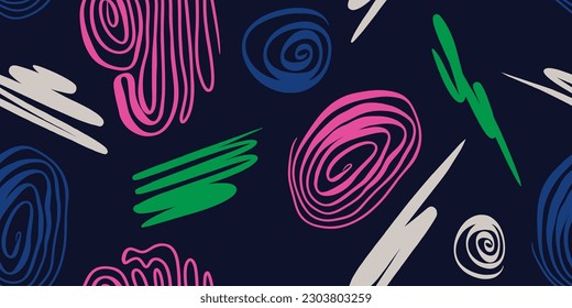 Minimalist trendy artistic line art pattern. Modern black and white vector template for design.
