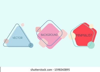 Minimalist and trendy background set, for placement of title or invitation background