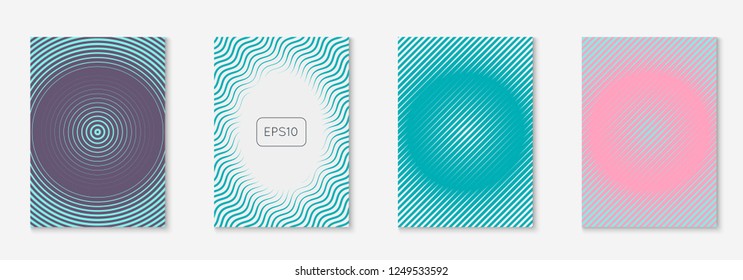 Minimalist trendy cover. Material placard, wallpaper, web app, invitation mockup. Pink and turquoise. Minimalist trendy cover with line geometric elements and shapes.