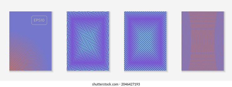 Minimalist trendy cover. Orange and purple. Memphis book, notebook, placard, presentation concept. Minimalist trendy cover with line geometric elements and shapes.