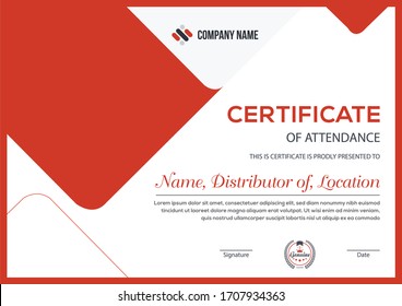 minimalist trendy modern certificate for corporate companies and all types business and other sectors