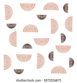 Minimalist trendy rainbow pattern. Vector illustration