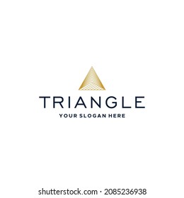 minimalist TRIANGLE geometric art logo design