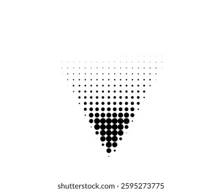 Minimalist Triangle Halftone Abstract Pattern