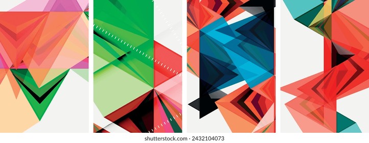 Minimalistische dreieckige geometrische saubere Konzept Poster für Tapeten, Visitenkarte, Cover, Poster, Banner, Broschüre, Header, Website