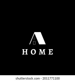 Logo triangular minimalista sobre fondo negro, perfecto para marcas de negocios o de productos