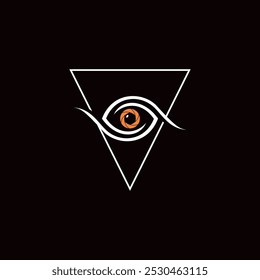 Minimalist Tribal Gaming Logo Vector Illustration