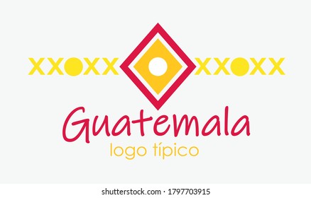 Minimalist tribal logo for an ethnic company. Pattern for branding in relation to the Mayan culture. Minimalist vector