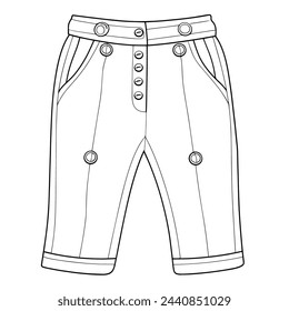 Minimalist trousers icon in sleek vector.