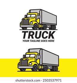 Minimalist Truck Logo for Transportation Business