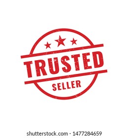 Minimalist Trusted Seller Stamp Logo Design