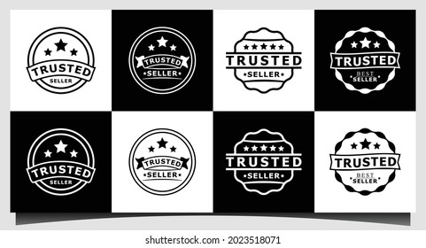 Minimalist Trusted Seller Stamp Logo Design