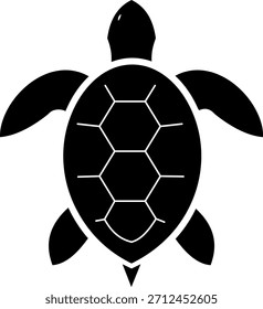 Logotipo minimalista de la tortuga con diseño geométrico de la cáscara, estilo limpio y moderno del Vector.