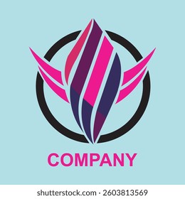 Minimalist type creative business logo template