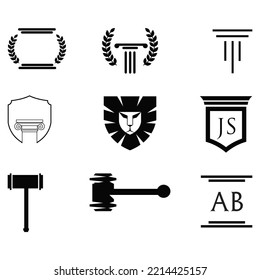 minimalist typographic abstract vector design and icons