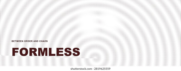 Minimalist Typography Design Showing Formless Between Order And Chaos